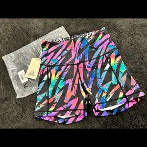 Feed Me Fight Me Zig Zag Splash 2” shorts fold over waist